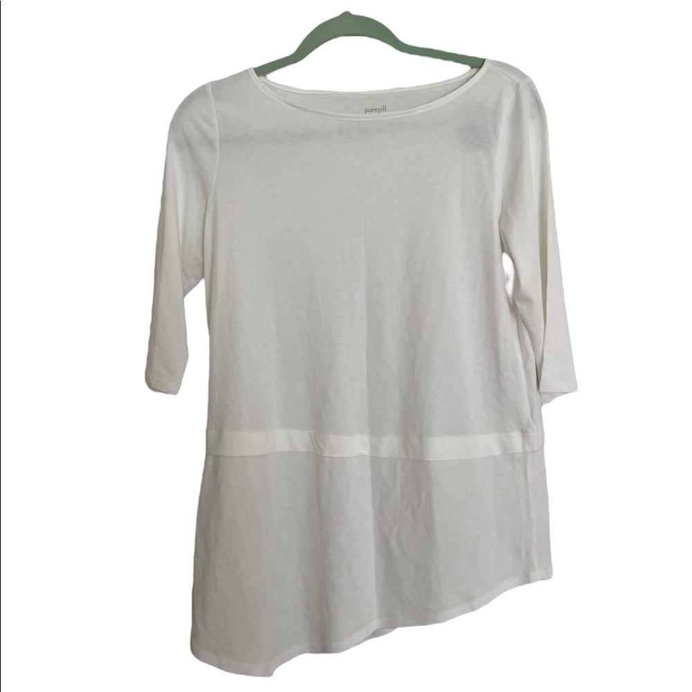 Pure Jill J.Jill White XS T-shirt Sz XS New